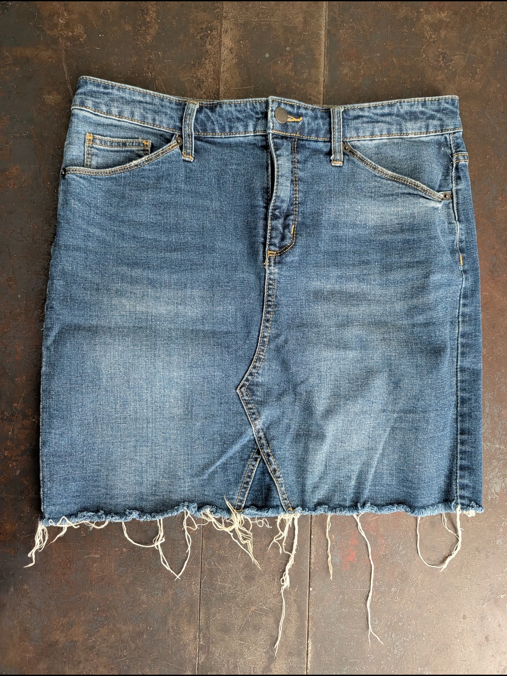 Universal Thread Dark Blue Denim Skirt